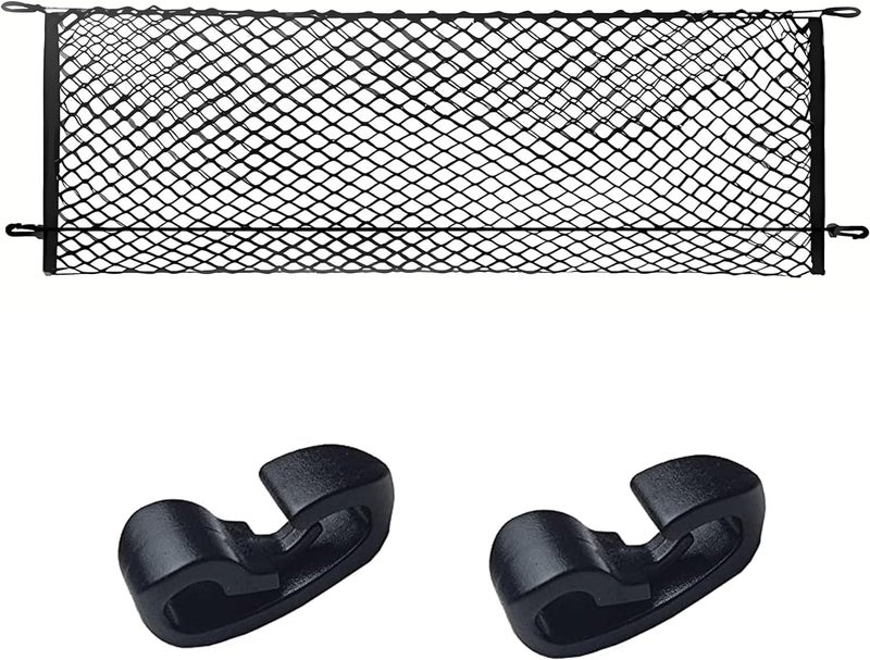 Leezhen Cargo Net Compatible with 2020-2025 Cadillac XT6, Black, Nylon/Polyester, Hook Fastener - Image 1